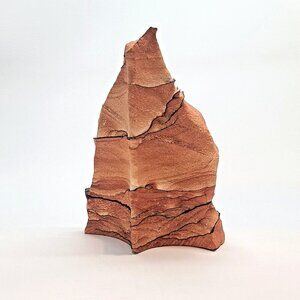Arrowhead Sandstone Sculpture Layered Texture, American Southwest, red orange